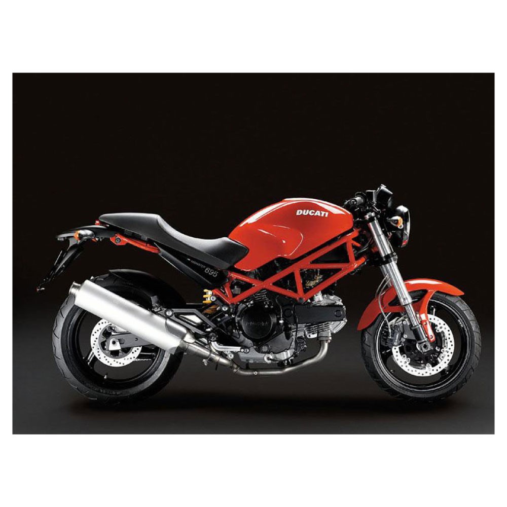 Ducati 695 MONSTER  Motorrad Aufkleber  Rot - Star Sam