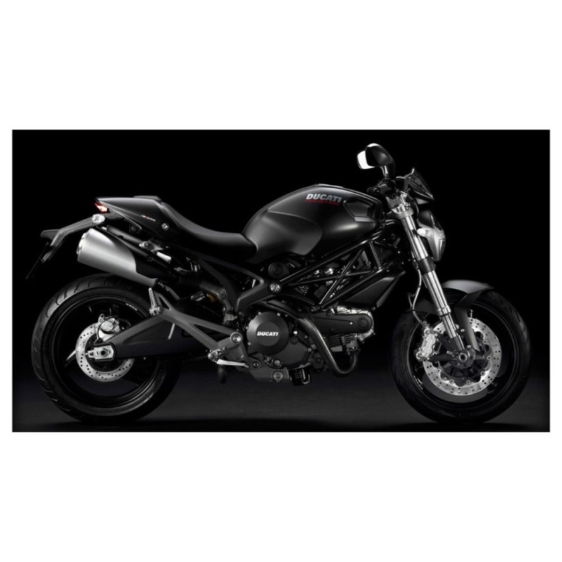 Ducati Mod 696 MONSTER black  Motorbike Sticker Red  - Star Sam