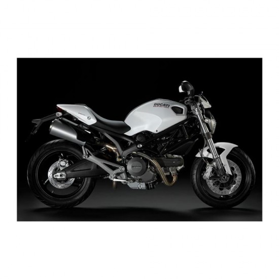 Ducati 696 MONSTER weiß  Motorrad Aufkleber - Star Sam