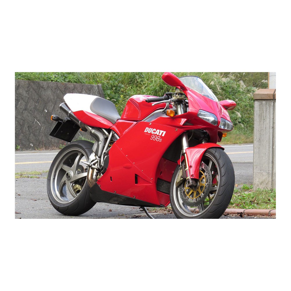 Ducati Mod 998s Testastretta  Motorbike Sticker Red  - Star Sam