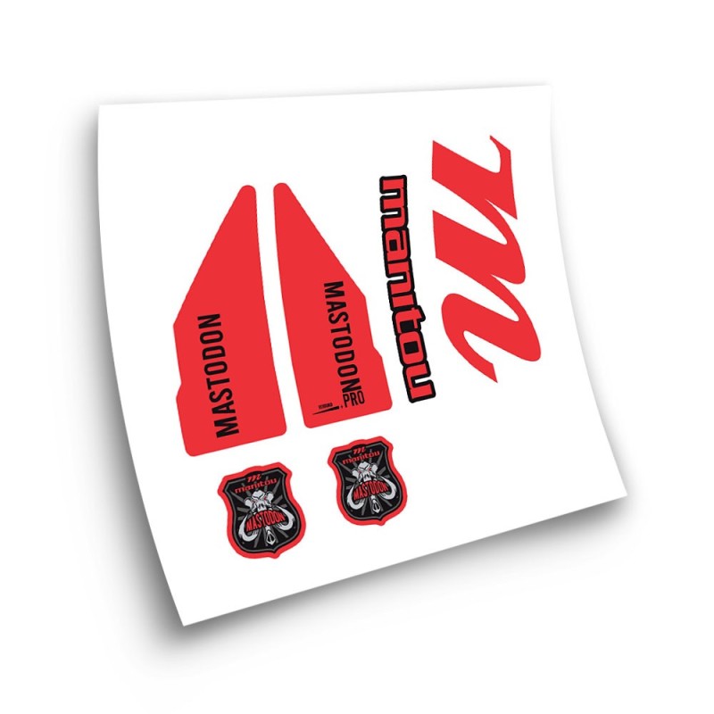 Manitou Mastodon Pro Bike Sticker Choose Colour - Star Sam