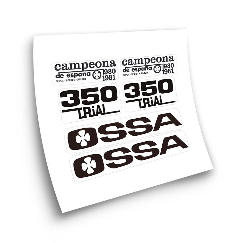 Adesivi Per Motocicletta Classica OSSA TR 350 80-81 - Star Sam
