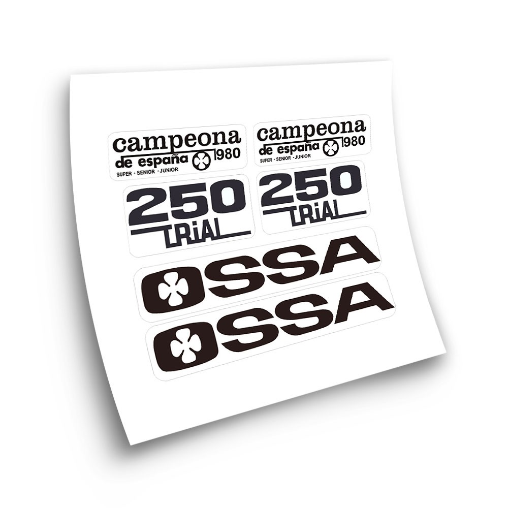 OSSA TR 250 80.  Kit Motorbike Stickers Orange - Star Sam