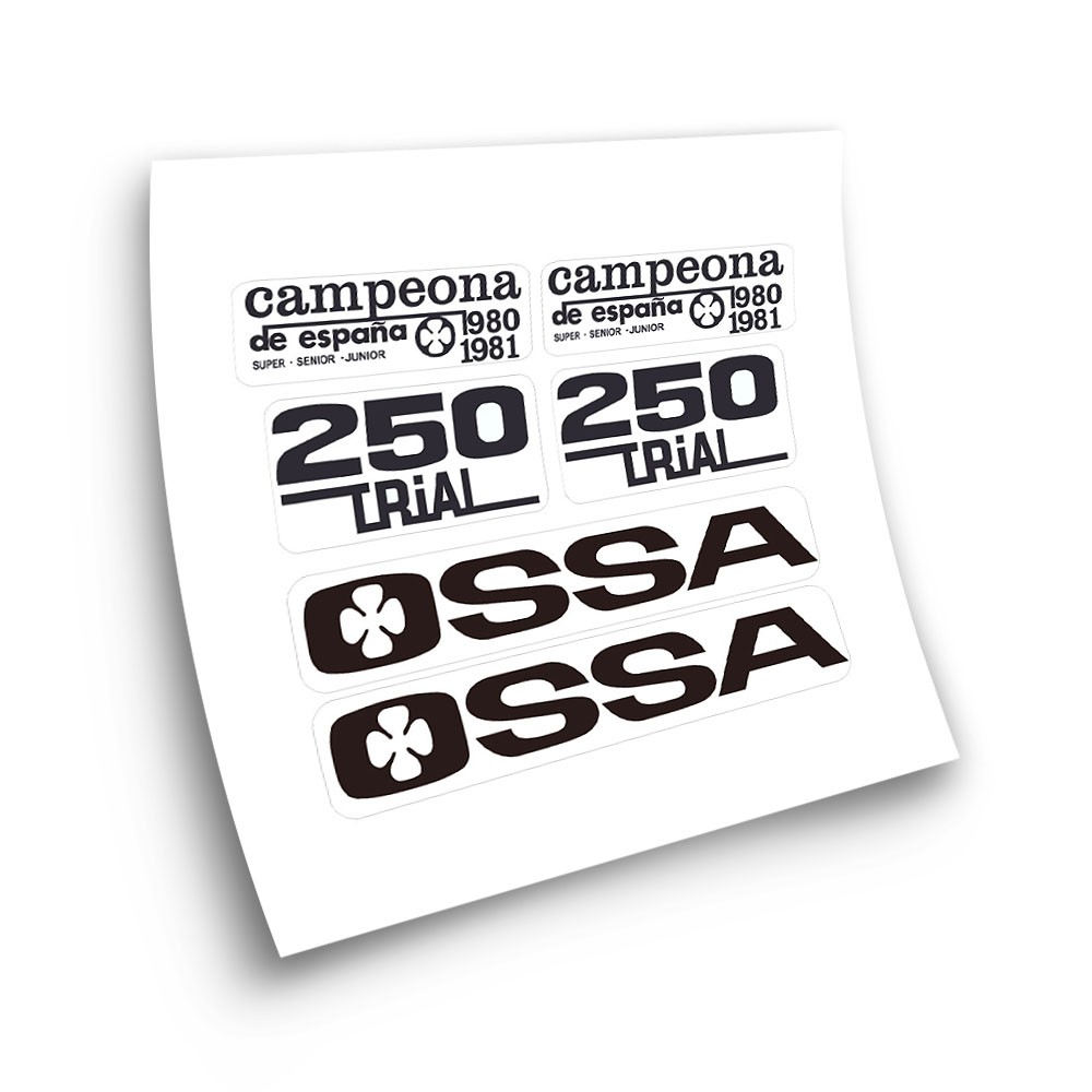 Adesivi Per Motocicletta Classica OSSA TR 250 80-81 - Star Sam