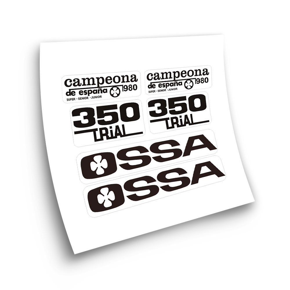 OSSA TR 350 80.  Kit Motorbike Stickers Orange - Star Sam
