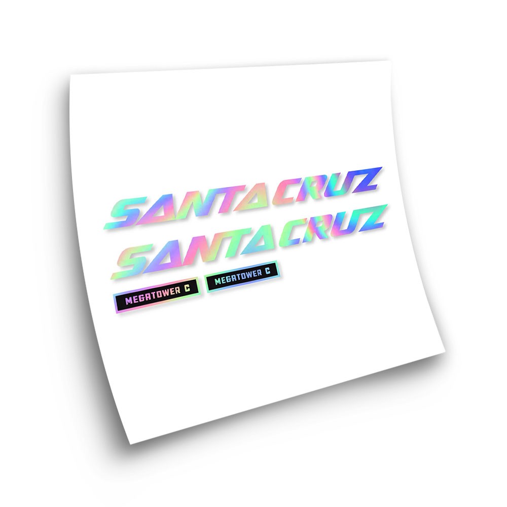 Santa Cruz Megatower C Frame Bike Sticker - Star Sam