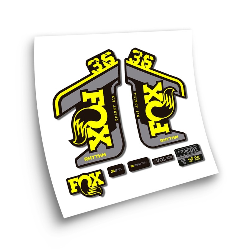 Fox 36 Rhythm Bike Sticker Choose Colour Year 2021 - Star Sam