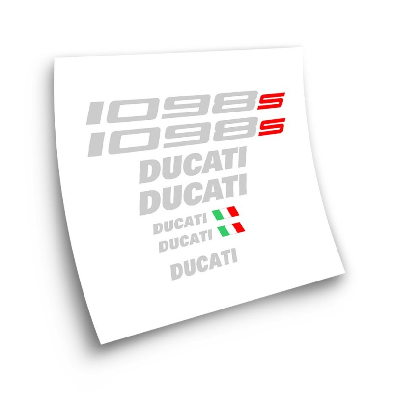 Ducati Mod 1098s black  Motorbike Sticker Red  - Star Sam