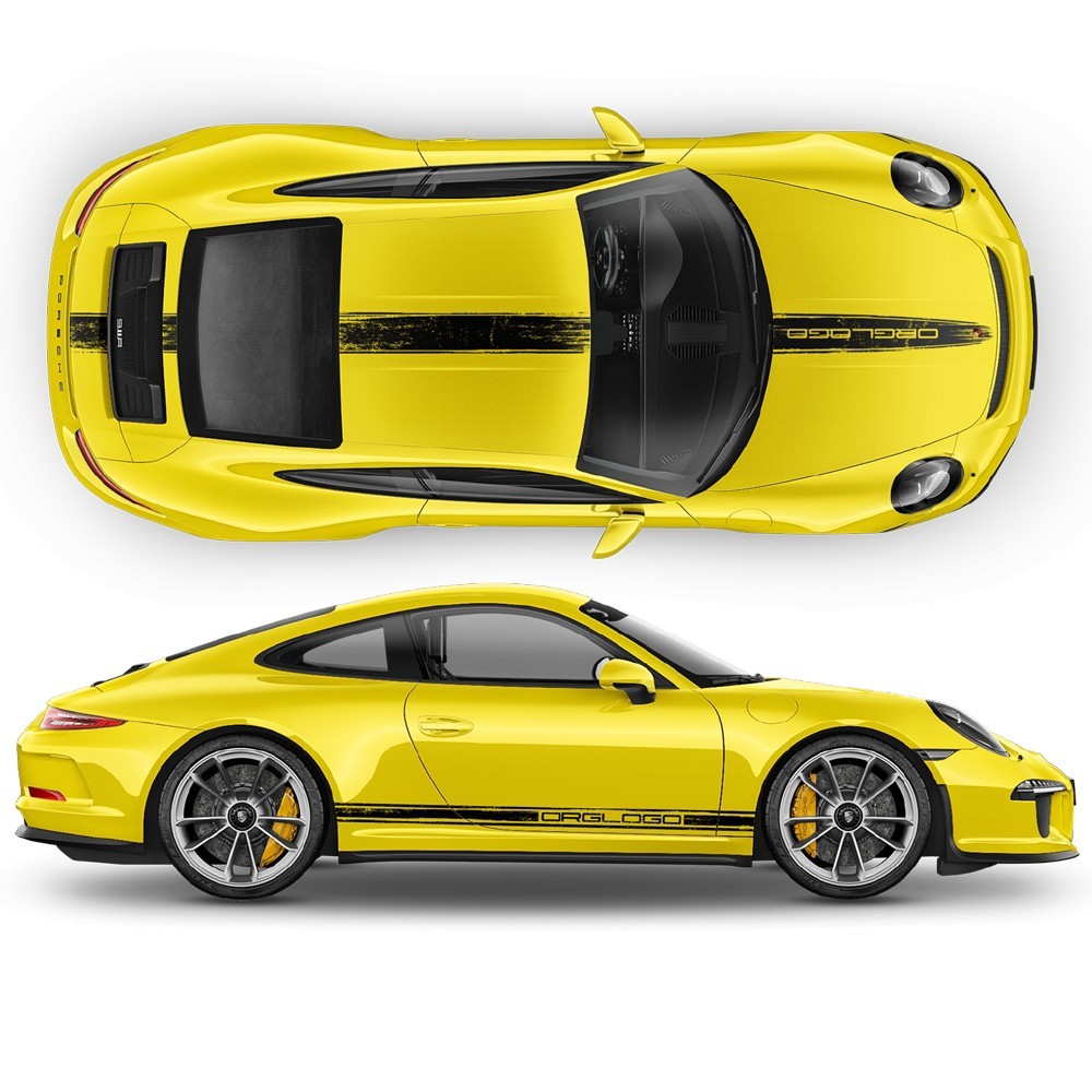 Kit autocollants voiture Porsche Carrera / Cayman / Boxster-Star Sam