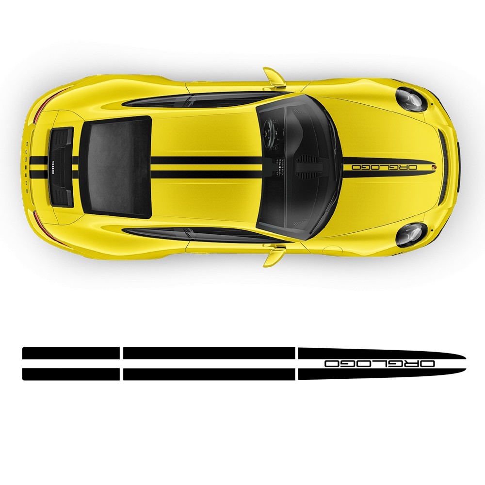 THIN DUAL Porsche Carrera / Cayman / Boxster stripe decals - Star Sam