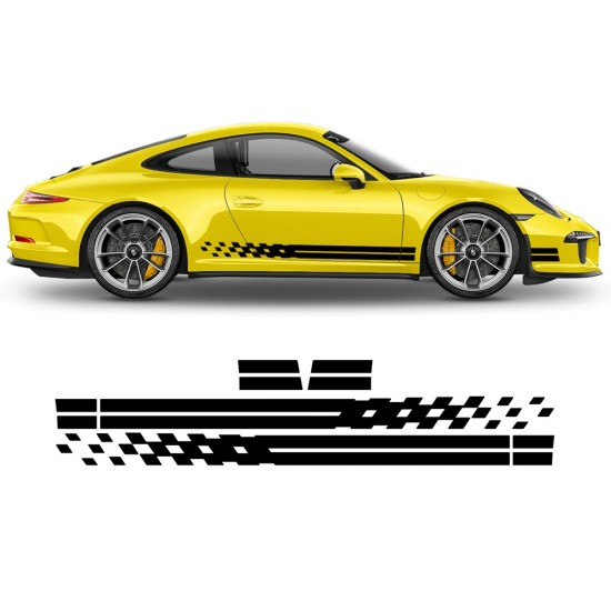 Carrera Style Seitenaufkleber / Seitenstreifen Set — Autoaufkleber