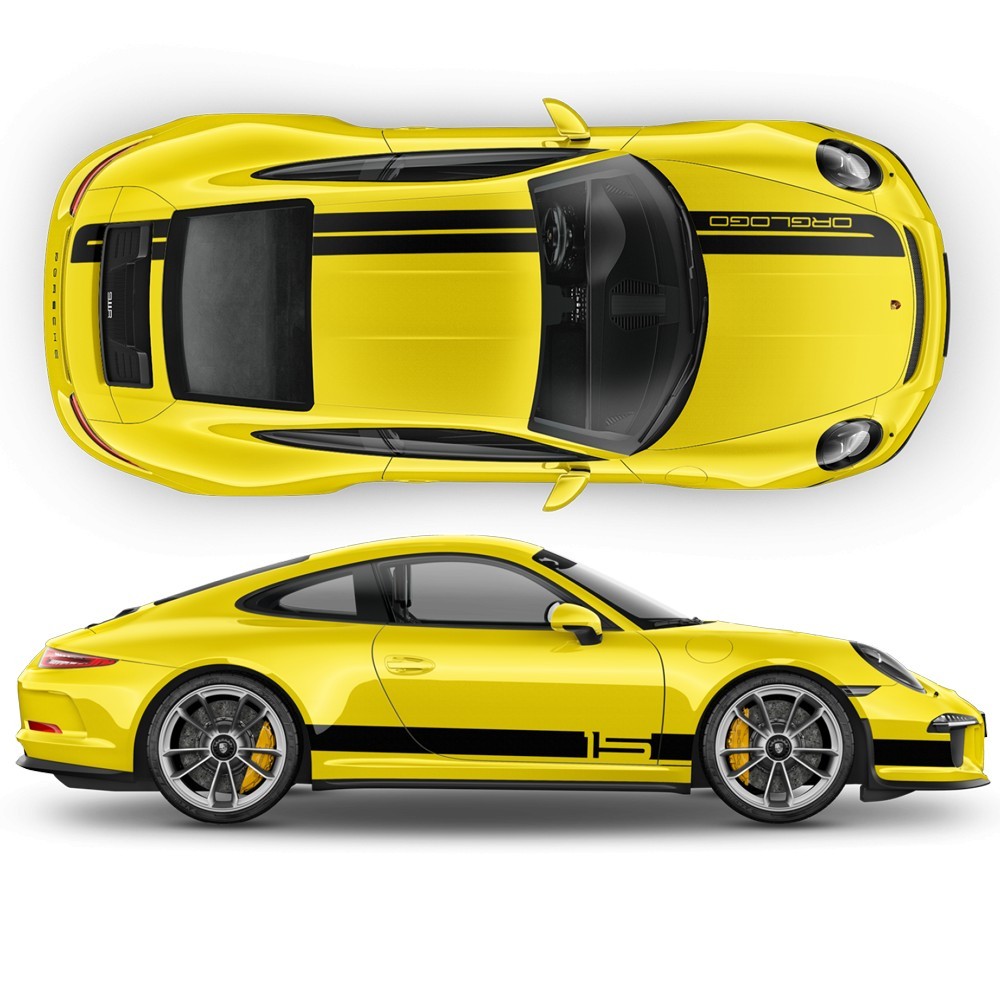 Autocollants pour voitures de course Sport Cup Edition Porsche-Star Sam