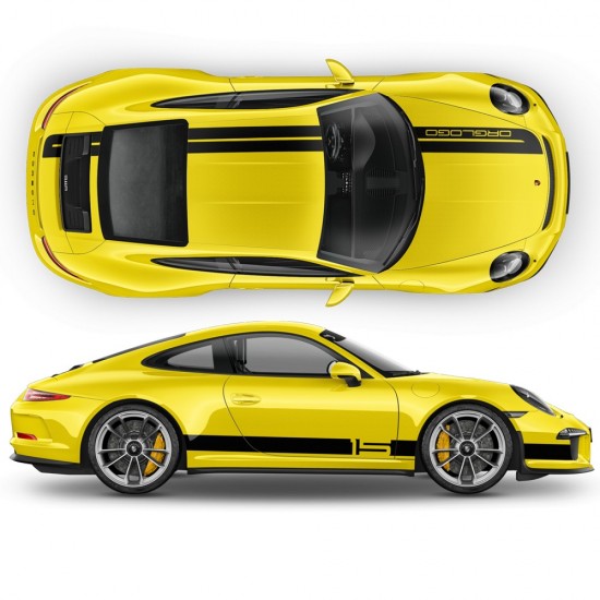 Sport Cup Edition Porsche-Star Sam racing car stickers