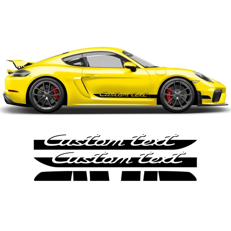 Pegatinas customizables  para  Cayman / Boxster 2005 - 2018 - Star Sam