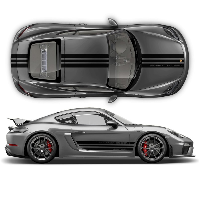 Design-Abziehbilder Edition 1 Racing für Porsche Cayman / Boxster 2005 - 2020-Star Sam