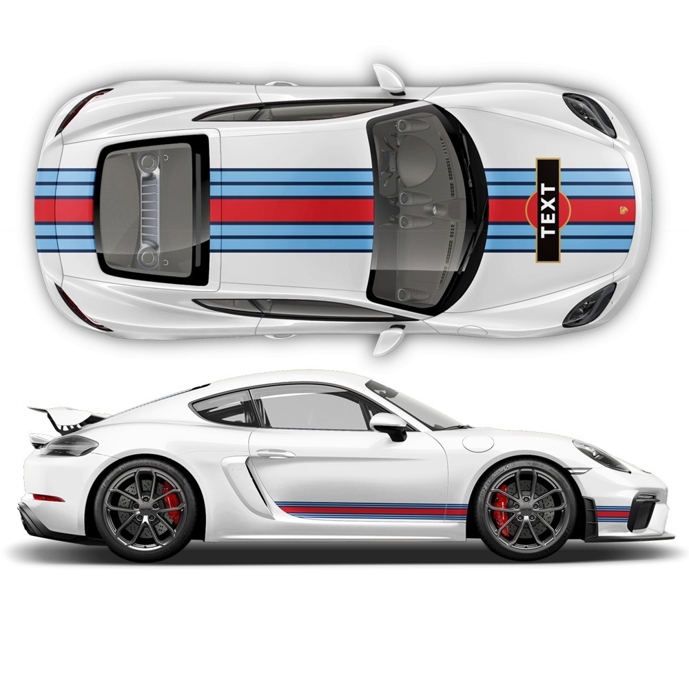 Martini-style decals for Cayman / Boxster-Star Sam