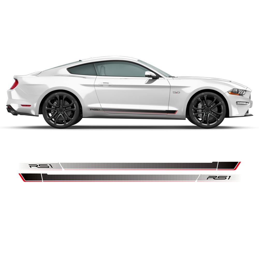 Seitenaufkleber für RS1 Mustang 2015 - 2019-Star Sam