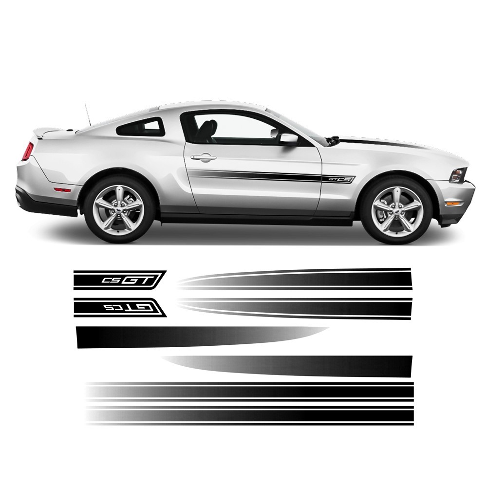 Special GT/CS Mustang 2011 - 2012 Stripes Stickers-Star Sam