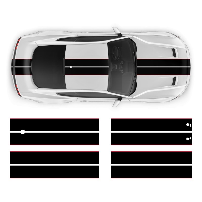 Adesivo Mustang Racing Stripe 2015-2022-Star Sam