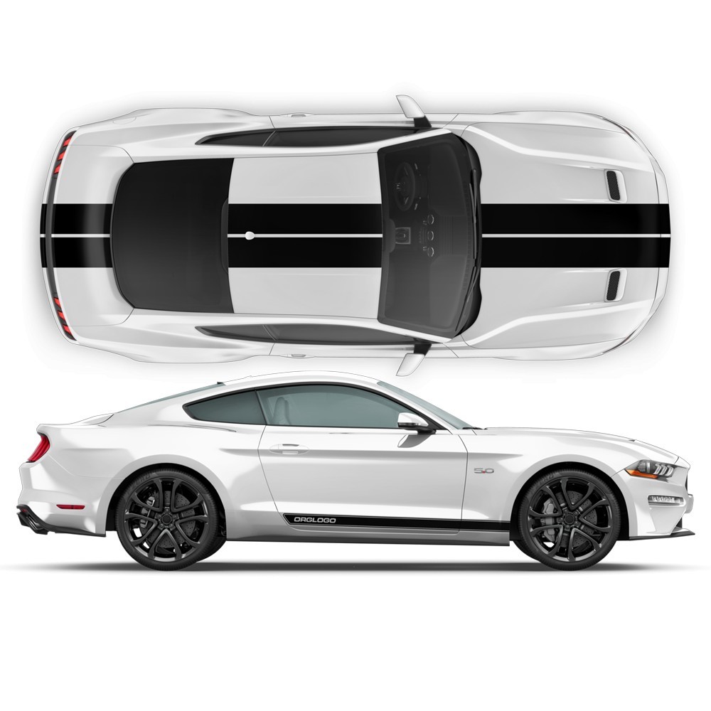 Racing stripes vinyl for Mustang 2015-2017-Star Sam