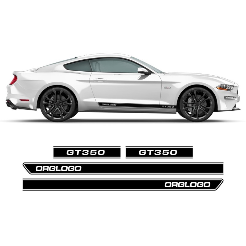 Vinis com faixa lateral Gt350 para Ford Mustang 2015-2020 - Star Sam