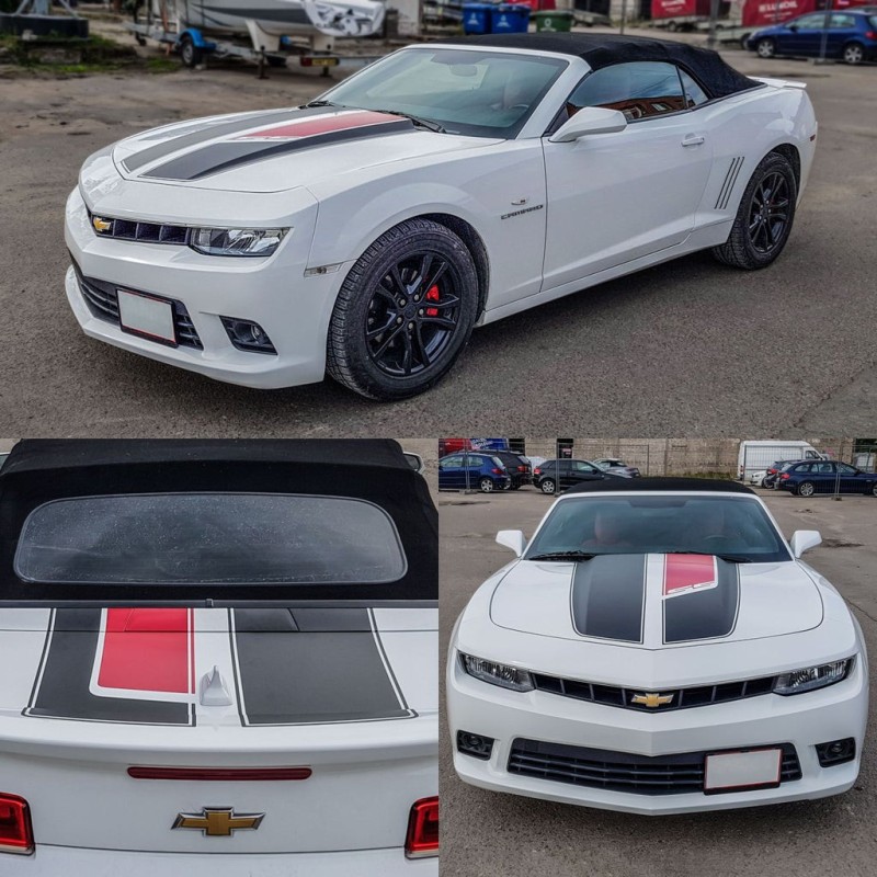 Autocollants bande capot 45 Annive. Hood/Bonnet Camaro 2010-15 StarSam