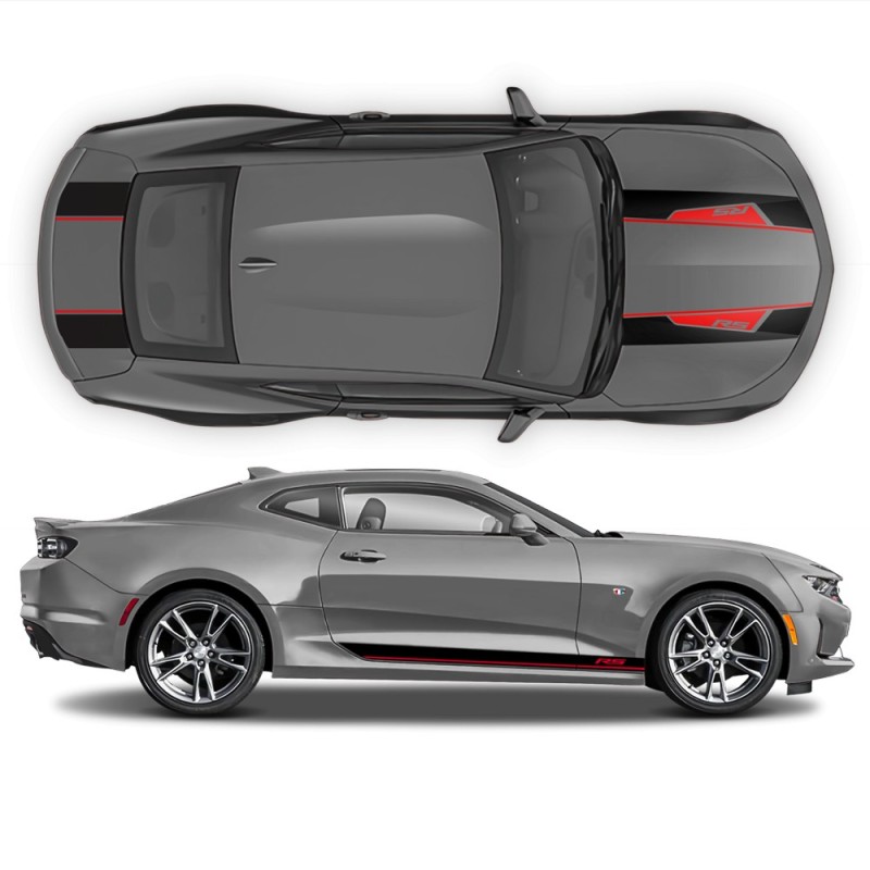 Sema Edition top stripe decals two colours Camaro 2016 - 2018 Star Sam