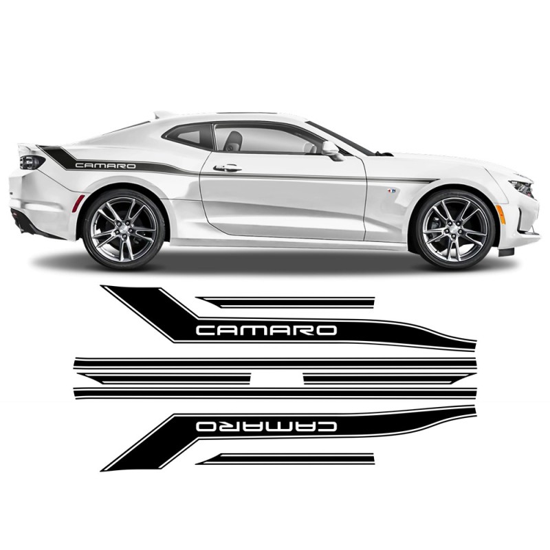 Chevrolet Camaro 2016 - 2019 side graphics vinyls - Star Sam