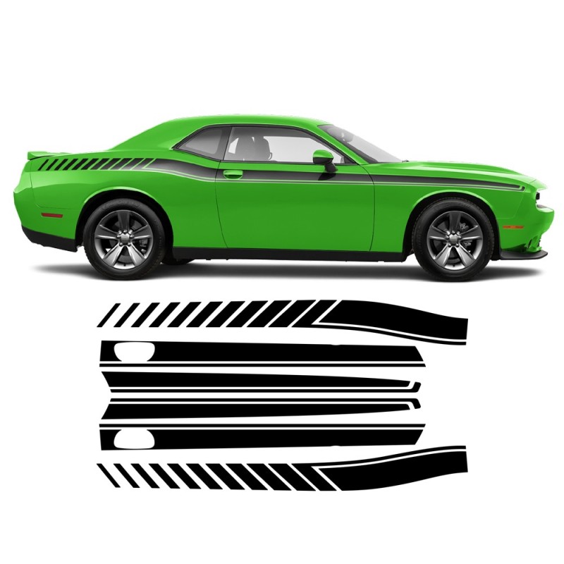 Dodge Challenger 2011 - 2020 Sidestripes-Star Sam