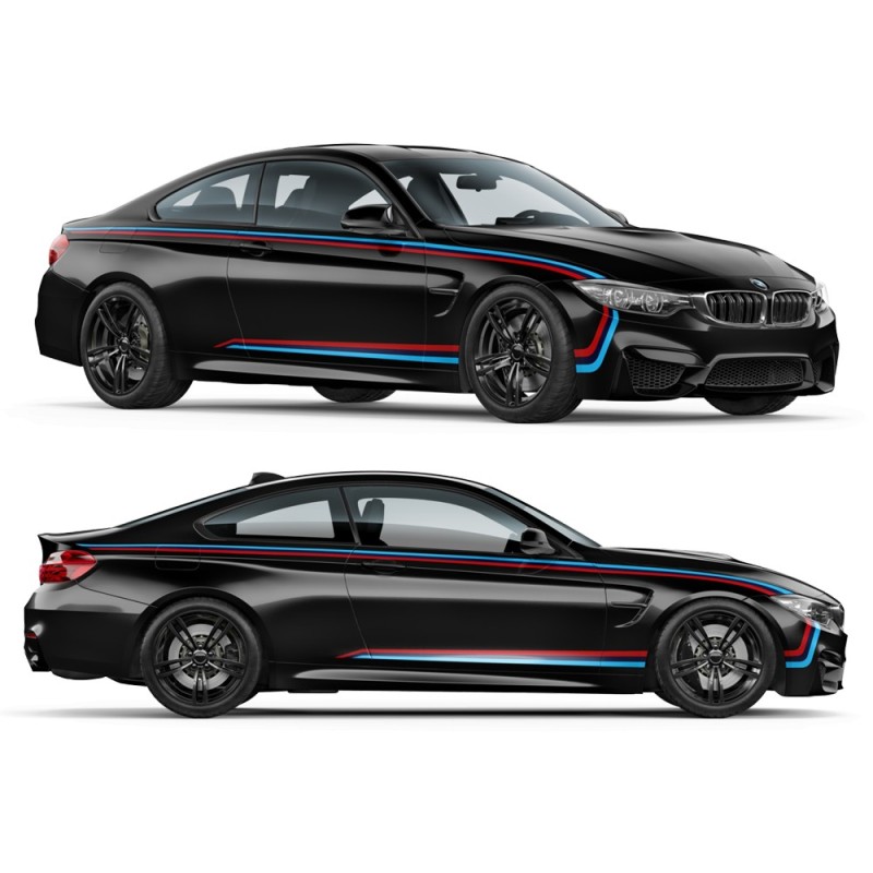 Seitenstreifen M Performance BMW M4 F82/ F83 / M3 F80-Star sam