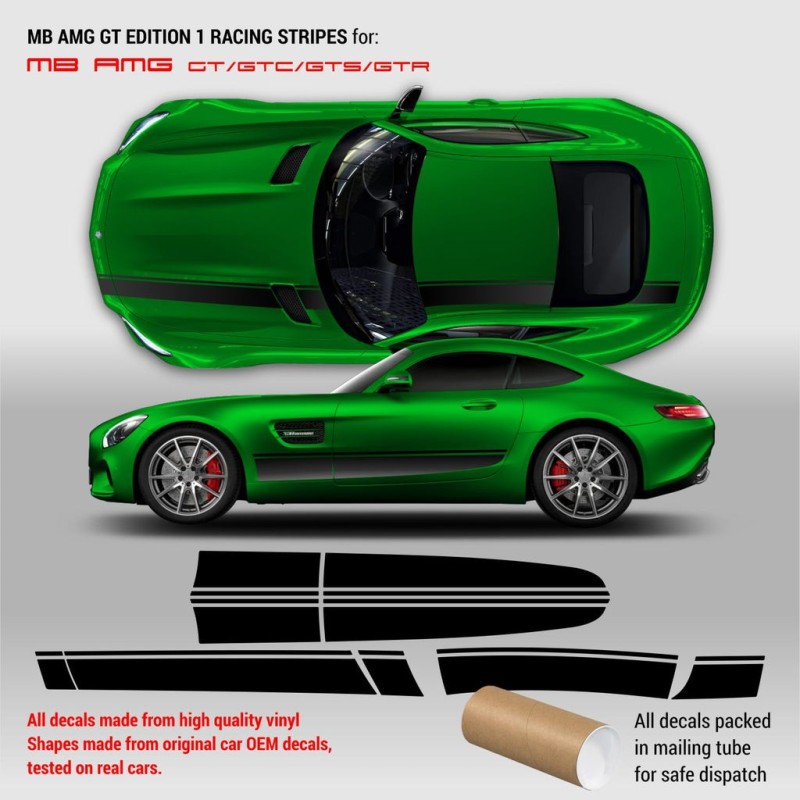 Mercedes Benz GT Edition 1 full stripe decals kit  - Star Sam