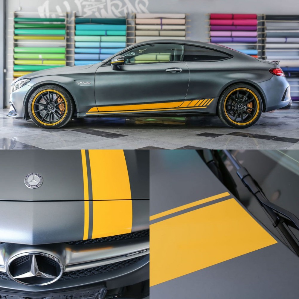Complete set of stickers for Mercedes Benz AMG C-Class - Star Sam