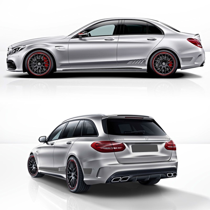 Wing stripe stickers Mercedes Benz AMG C63 Edition 1 - Star Sam