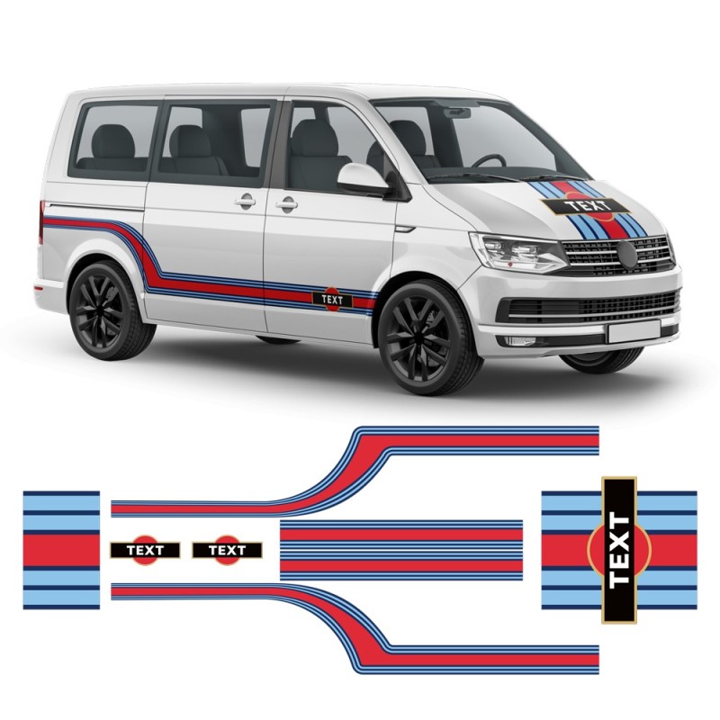 Autocollants Martini Style pour Volkswagen T5/T6 - Star Sam