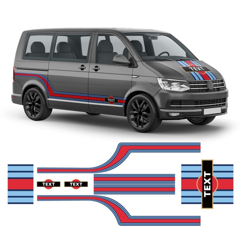 Autocollants Martini Style pour Volkswagen T5/T6 - Star Sam