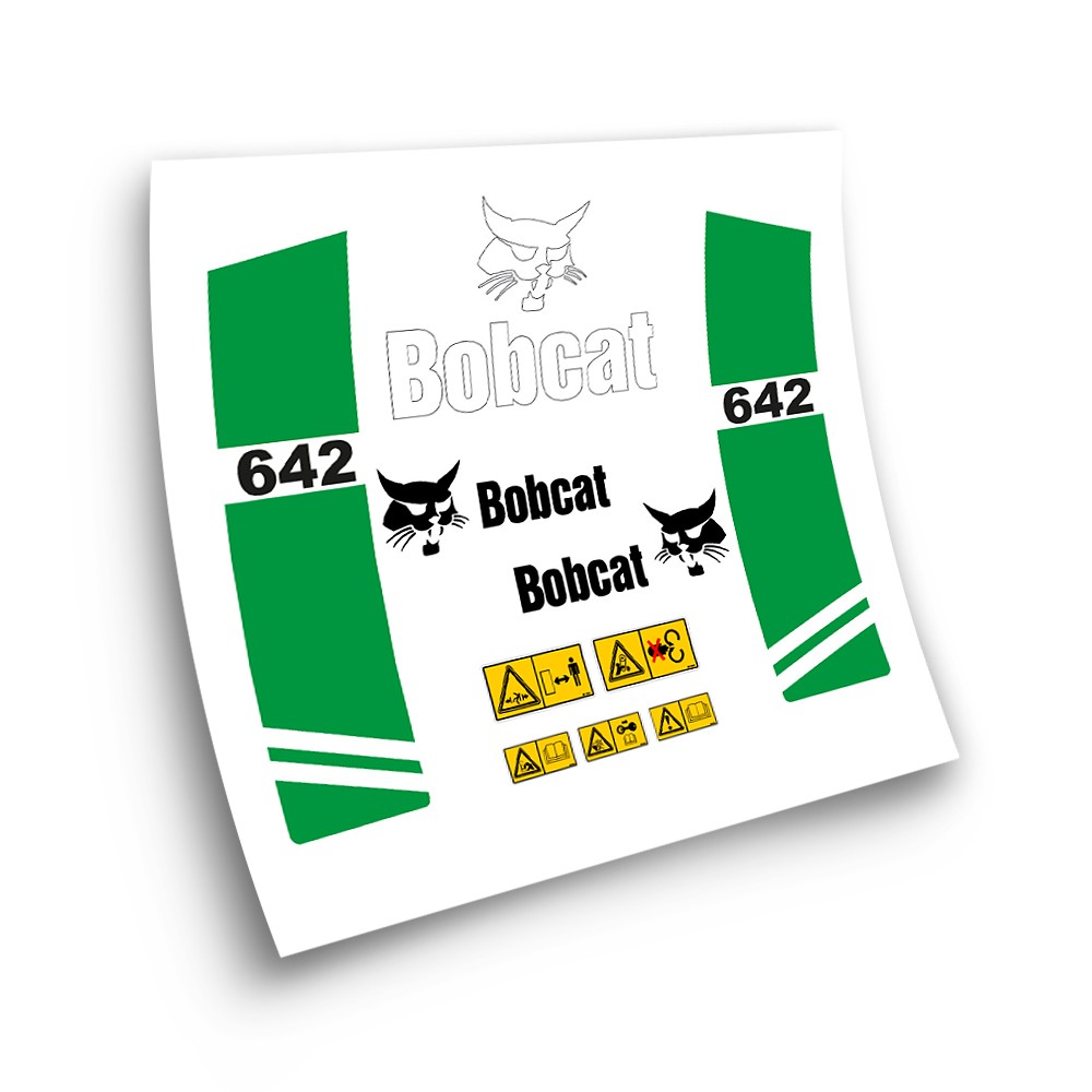 Industrial machinery stickers for  BOBCAT 642 GREEN-Star Sam