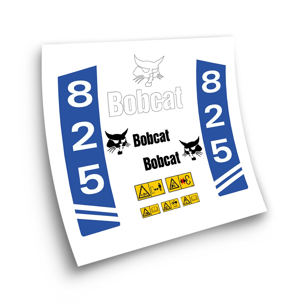 Industrial machinery stickers for BOBCAT 825 BLUE-Star Sam