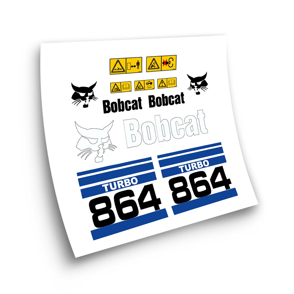 Industrial machinery stickers for BOBCAT 864 TURBO BLUE - Star Sam