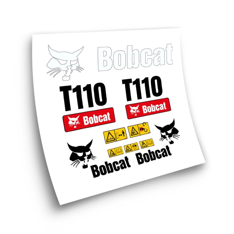 Autocollants pour machines industrielles pour BOBCAT T110- Star Sam