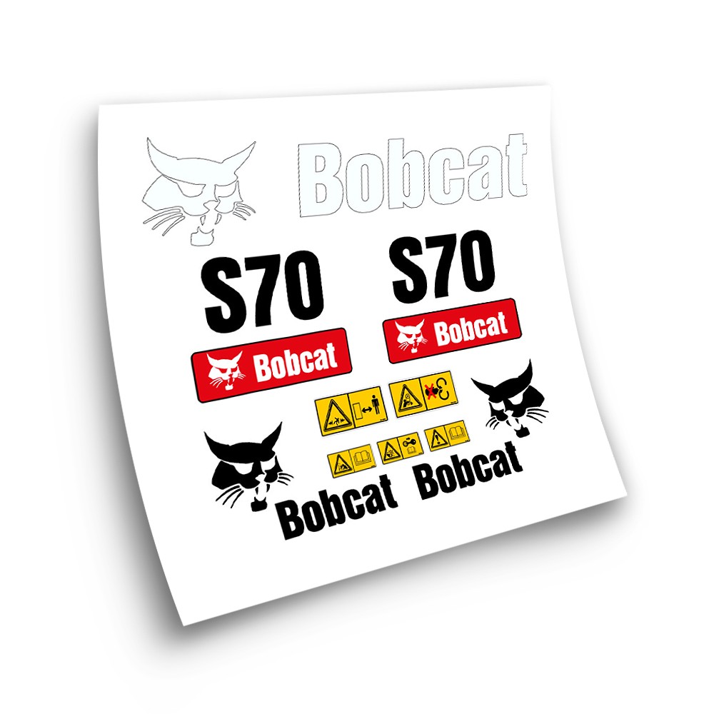 Industrial machinery stickers for BOBCAT S70- Star Sam