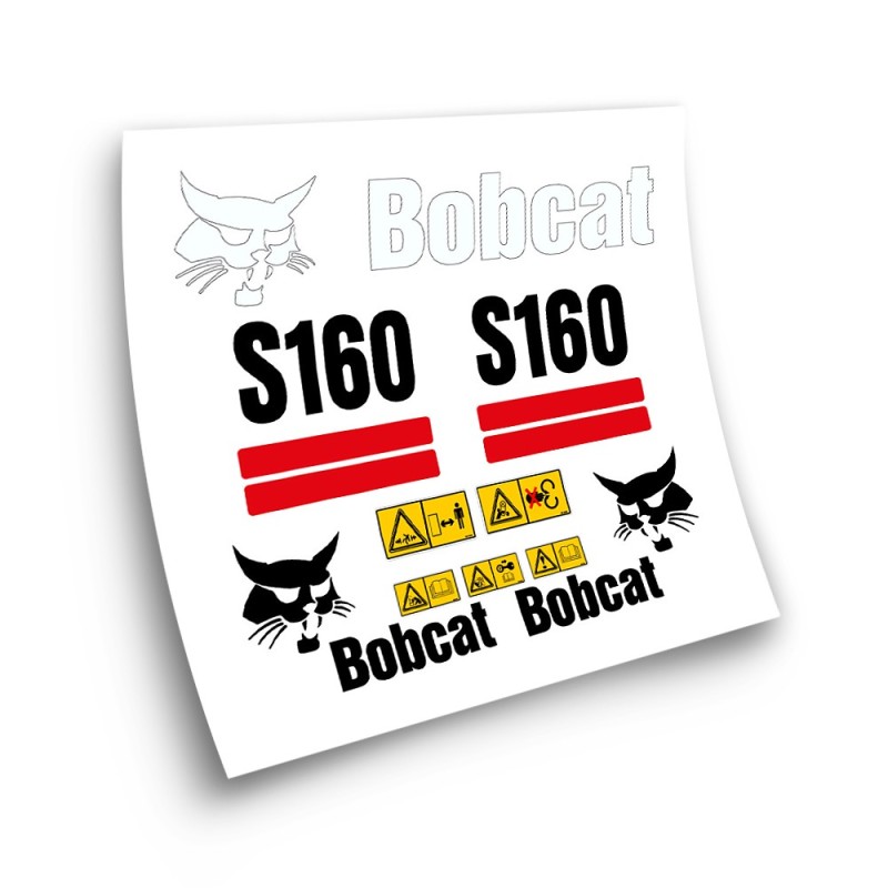 Autocollants pour machines industrielles pour BOBCAT S160- Star Sam