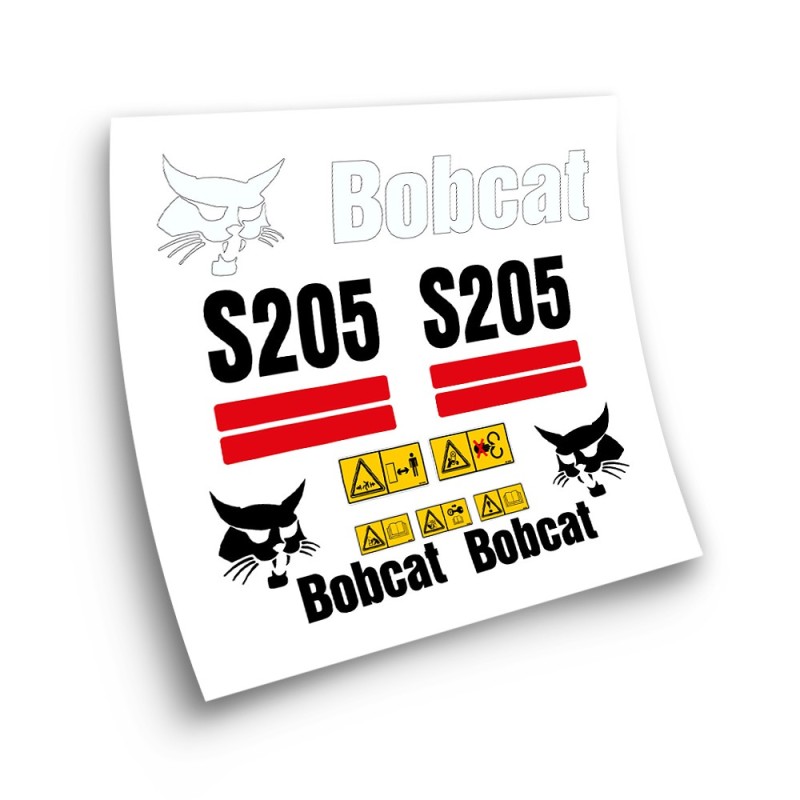 Autocollants pour machines industrielles pour BOBCAT S205- Star Sam