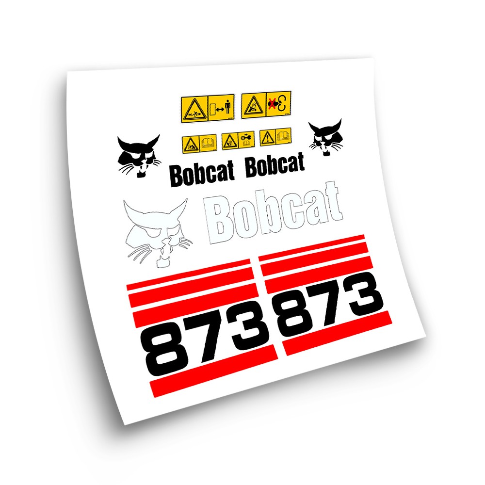 Industrial machinery stickers for BOBCAT 873 red- Star Sam