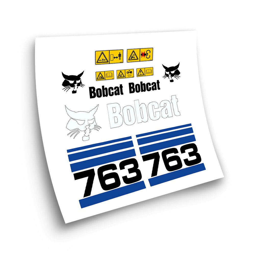 Industrial machinery stickers for BOBCAT 763 BLUE- Star Sam