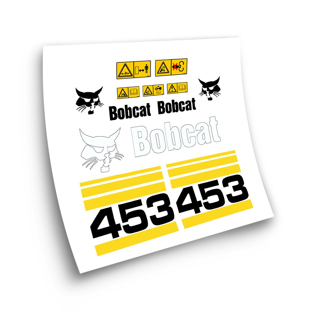 Aufkleber für Industriemaschinen für BOBCAT 453 gelb- Star Sam