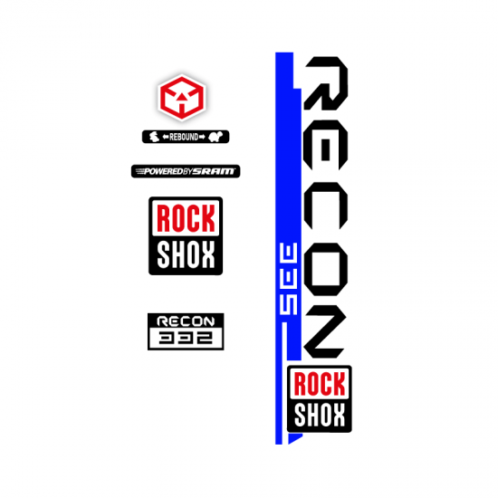 Stickers Pour Velo Fourche Rock Shox Recon 332 - Star Sam