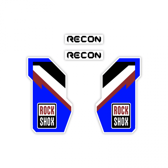 Stickers Pour Velo Fourche Rock Shox Recon 26 Mod 4 - Star Sam