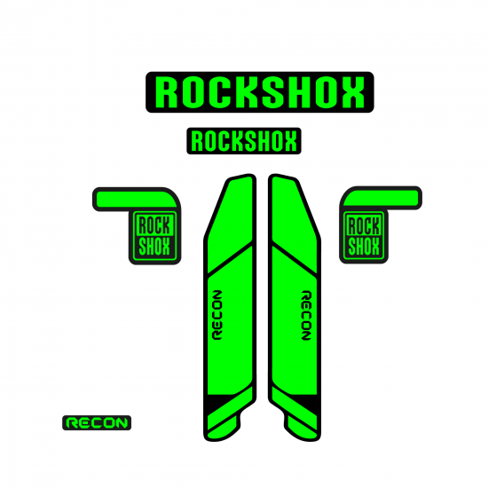 Voorvork fietsstickers Rock Shox Recon 26 - Star Sam