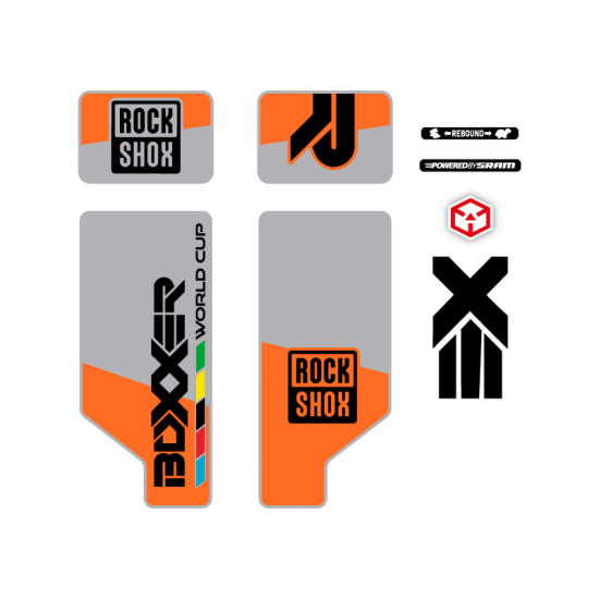Stickers Pour Velo Fourche Rock Shox Boxxer 26 Mod 2 - Star Sam