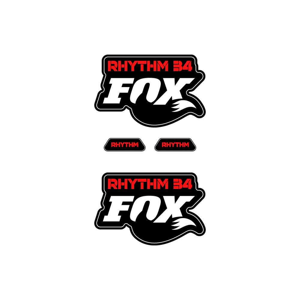 Stickers Pour Fourche de Velo Fox Rhythm 34 29 - Star Sam